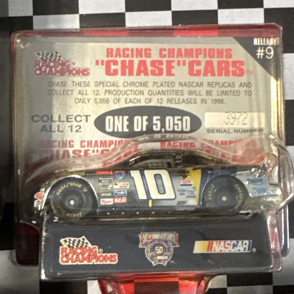 NASCAR‎ Chase Car Collection 12 Total Cards 1998 Racing Champions 50th Anniv.